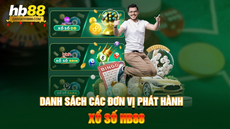 Danh sách các đơn vị phát hành xổ số HB88
